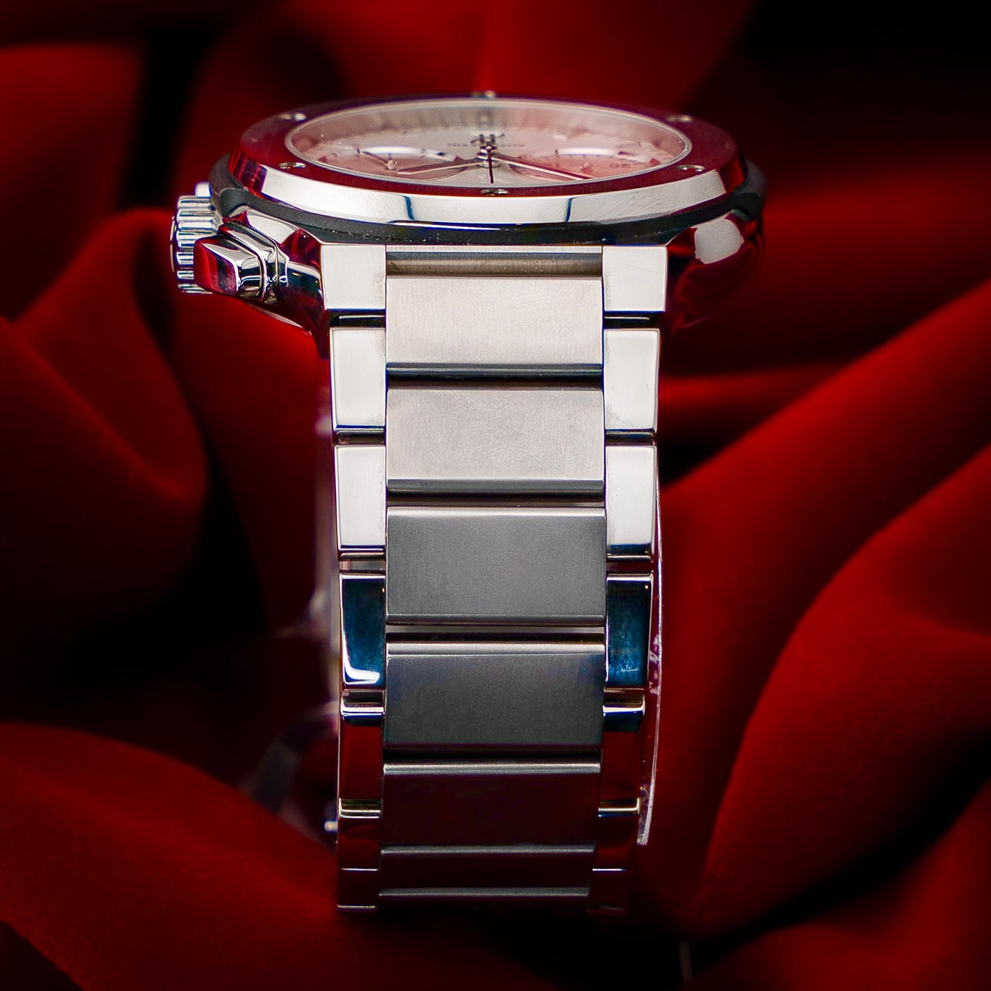 Hublot Classic Fusion Chronograph Titanium Opalin Silver White Dial Bracelet 45mm