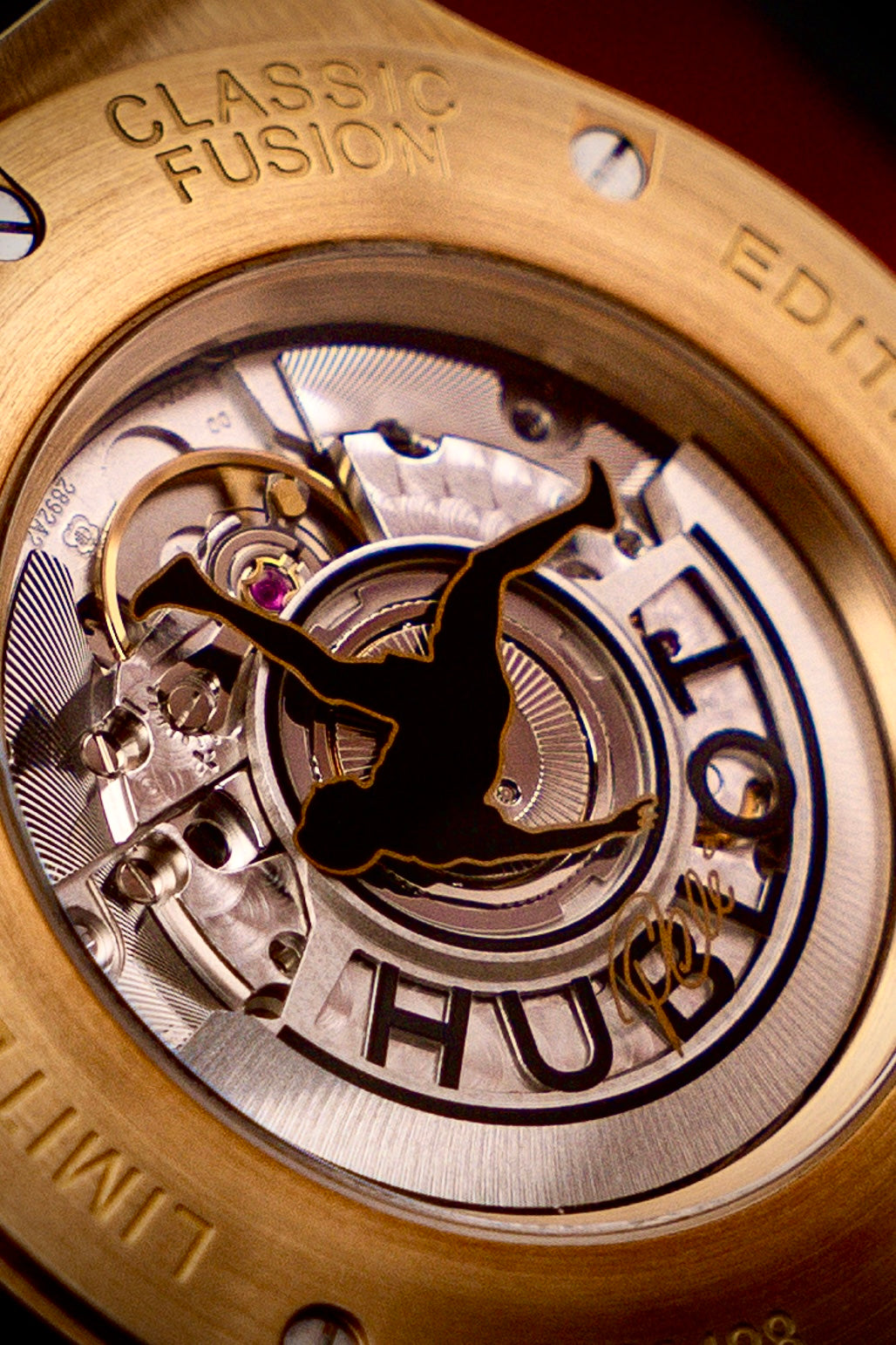 Hublot Classic Fusion Aerofusion Pele Gold Skeleton 1 of 200 Soccer Ball Box 45mm