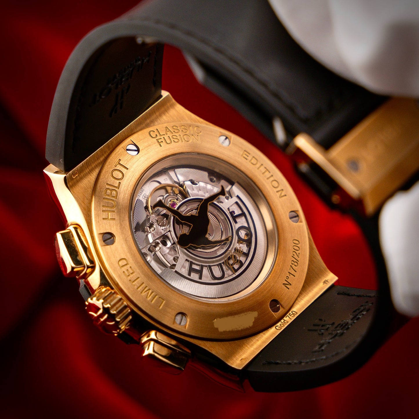 Hublot Classic Fusion Aerofusion Pele Gold Skeleton 1 of 200 Soccer Ball Box 45mm