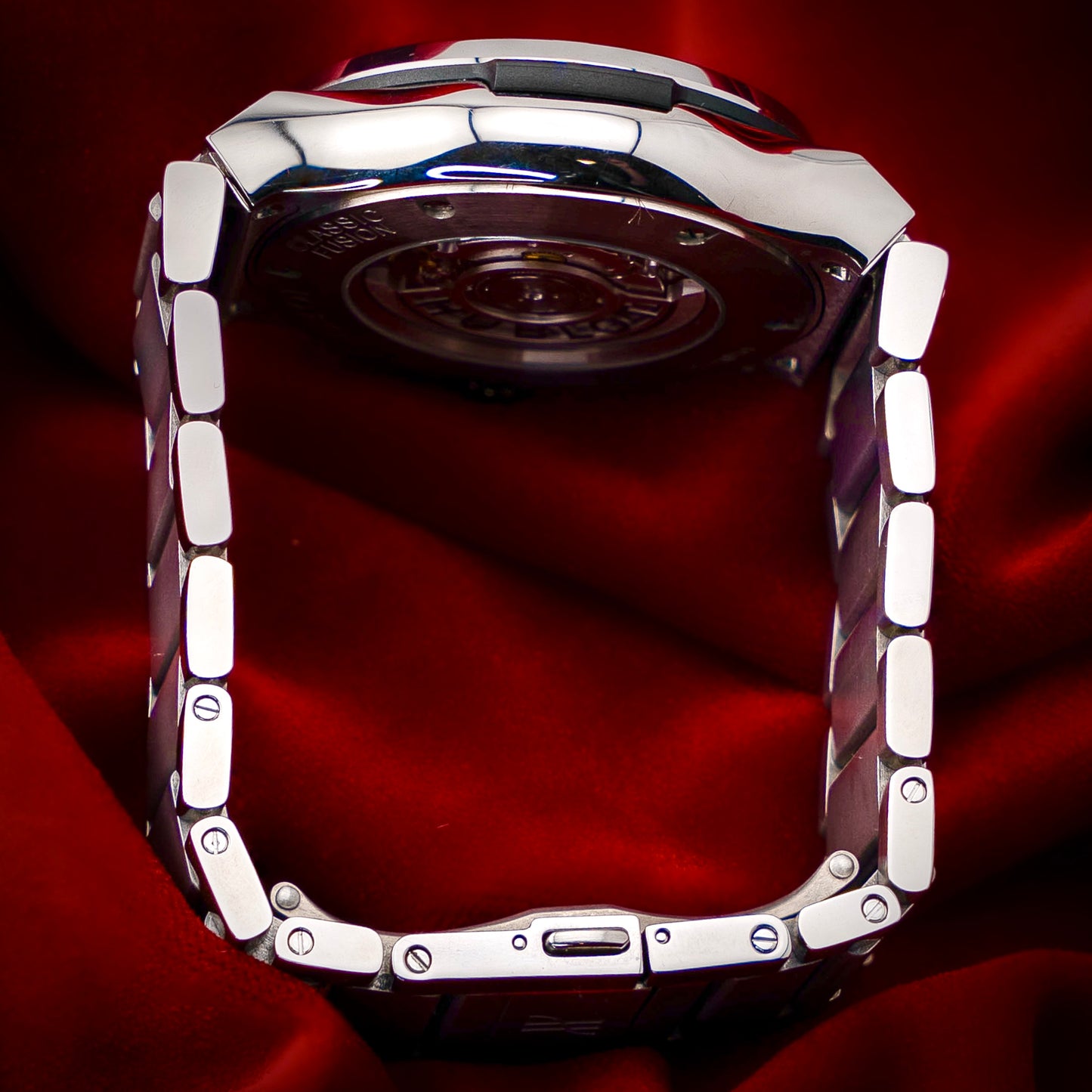 Hublot Classic Fusion Chronograph Titanium Opalin Silver White Dial Bracelet 45mm