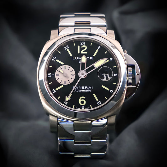 Panerai Luminor 161 GMT 44mm Serviced PAM00161 Titanium bracelet Full set PAM