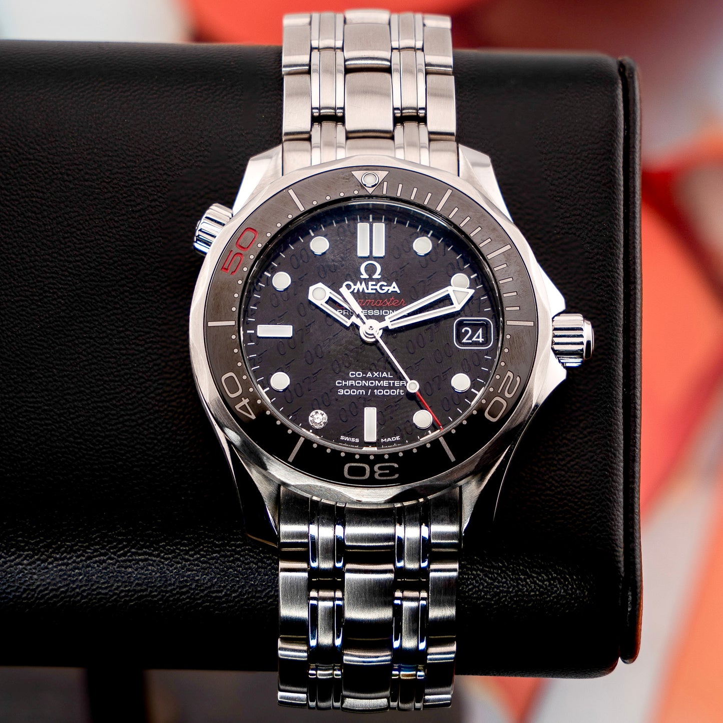 Omega Seamaster James Bond 50th Anniversary Limited Edition Steel Bracelet Black 36mm